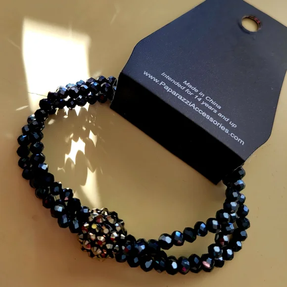 Paparazzi Midnight Sparkle Bracelet - Picture 2 of 3